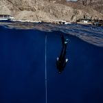 Freediving training session in Blue Hole, Dahab.