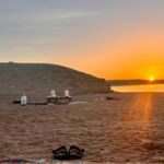 Amazing sunrise view in Ras Mohammed national park by night, in Egypt.
